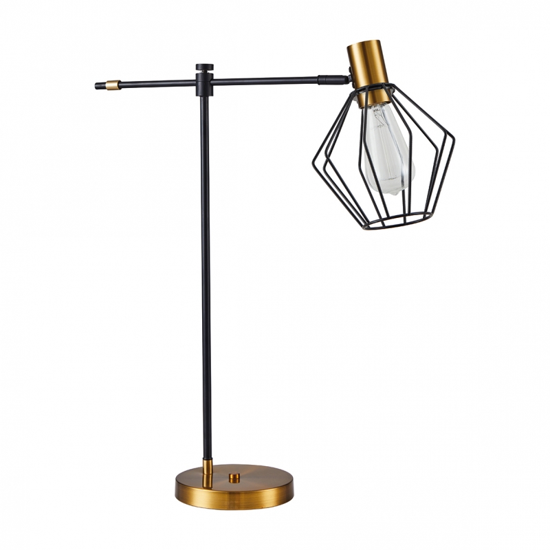 SE21-GM-36-GR1 ADEPT TABLE LAMP Gold Matt and Black Metal Table Lamp Black Metal Grid+ SE21-GM-36-GR1 ADEPT TABLE LAMP Gold Matt and Black Metal Table Lamp Black Metal Grid+