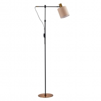 SE21-GM-39-SH3 ADEPT FLOOR LAMP Gold Matt and Black Metal Floor Lamp Brown Shade+ SE21-GM-39-SH3 ADEPT FLOOR LAMP Gold Matt and Black Metal Floor Lamp Brown Shade+