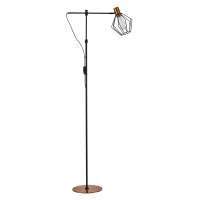 SE21-GM-39-GR1 ADEPT FLOOR LAMP Gold Matt and Black Metal Floor Lamp Black Metal Grid+ SE21-GM-39-GR1 ADEPT FLOOR LAMP Gold Matt and Black Metal Floor Lamp Black Metal Grid+