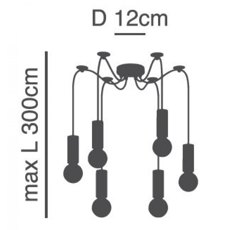 SE21-NM-4-NM6-SH1 ADEPT TUBE Nickel Matt Pendant White Fabric Shade+ SE21-NM-4-NM6-SH1 ADEPT TUBE Nickel Matt Pendant White Fabric Shade+