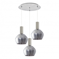 SE21-NM-4-GL2-3NM ADEPT TUBE Nickel Matt Pendant Smoked Glass+ SE21-NM-4-GL2-3NM ADEPT TUBE Nickel Matt Pendant Smoked Glass+