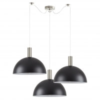 SE21-NM-4-NM3-MS40 ADEPT TUBE Nickel Matt Pendant Black Metal Shade+ SE21-NM-4-NM3-MS40 ADEPT TUBE Nickel Matt Pendant Black Metal Shade+