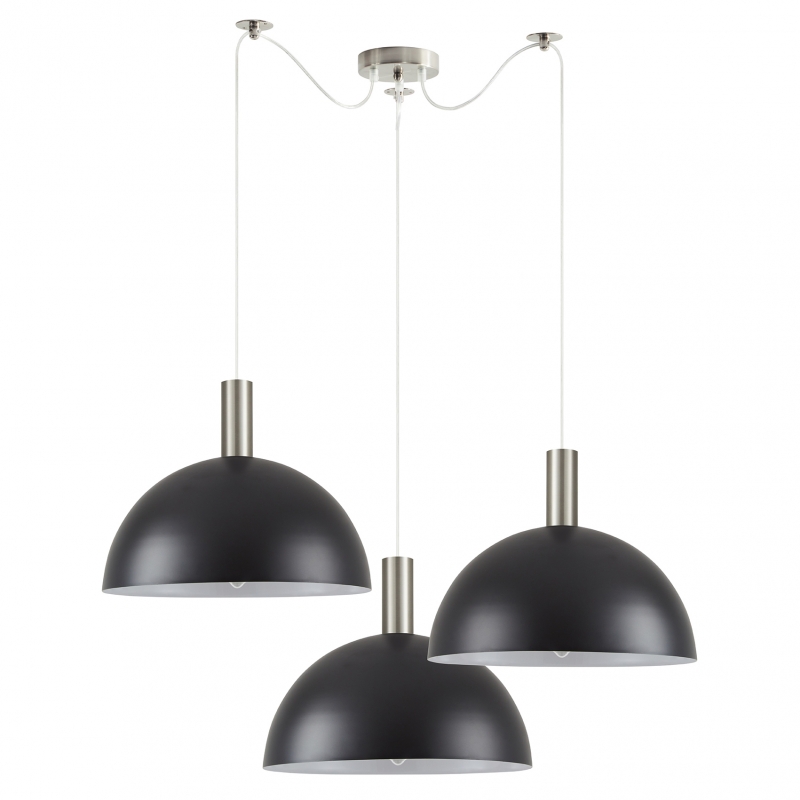 SE21-NM-4-NM3-MS40 ADEPT TUBE Nickel Matt Pendant Black Metal Shade+ SE21-NM-4-NM3-MS40 ADEPT TUBE Nickel Matt Pendant Black Metal Shade+