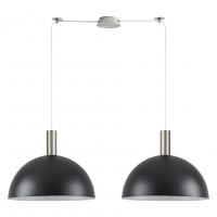 SE21-NM-4-NM2-MS40 ADEPT TUBE Nickel Matt Pendant Black Metal Shade+ SE21-NM-4-NM2-MS40 ADEPT TUBE Nickel Matt Pendant Black Metal Shade+