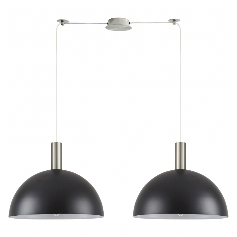SE21-NM-4-NM2-MS40 ADEPT TUBE Nickel Matt Pendant Black Metal Shade+ SE21-NM-4-NM2-MS40 ADEPT TUBE Nickel Matt Pendant Black Metal Shade+