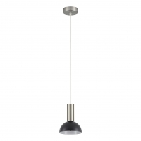 SE21-NM-4-MS3 ADEPT TUBE Nickel Matt Pendant Black Metal Shade+