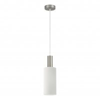 SE21-NM-4-GL3 ADEPT TUBE Nickel Matt Pendant White Glass+ SE21-NM-4-GL3 ADEPT TUBE Nickel Matt Pendant White Glass+