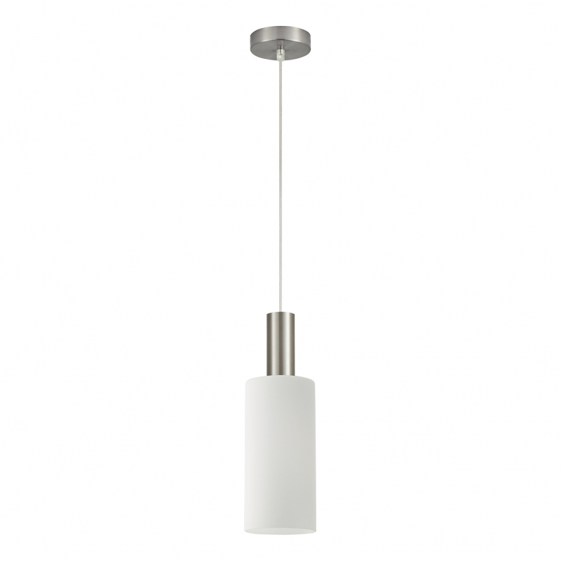 SE21-NM-4-GL3 ADEPT TUBE Nickel Matt Pendant White Glass+ SE21-NM-4-GL3 ADEPT TUBE Nickel Matt Pendant White Glass+