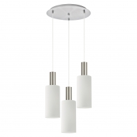SE21-NM-4-3NM-GL3 ADEPT TUBE Nickel Matt Pendant White Glass+ SE21-NM-4-3NM-GL3 ADEPT TUBE Nickel Matt Pendant White Glass+