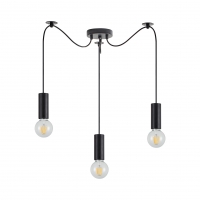 SE21-BL-4-BL3 ADEPT TUBE Black Pendant+