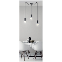 SE21-BL-4-BL3 ADEPT TUBE Black Pendant+
