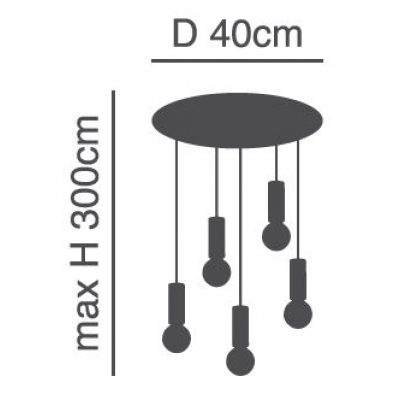 SE21-BL-4-5BL ADEPT TUBE Black Pendant+ SE21-BL-4-5BL ADEPT TUBE Black Pendant+