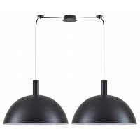 SE21-BL-4-BL2-MS50  ADEPT TUBE Black Metal Shade Pendant+