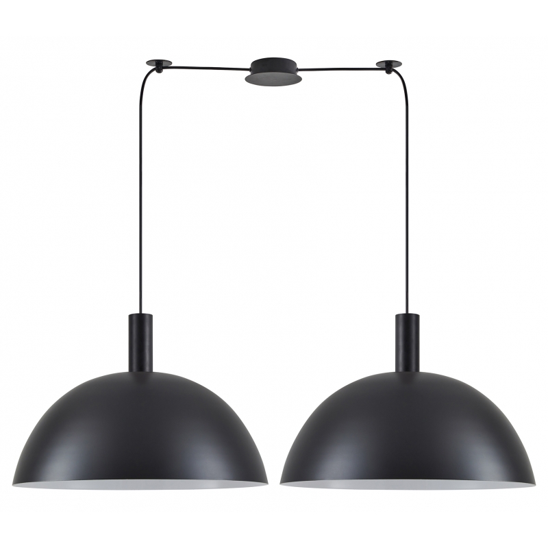 SE21-BL-4-BL2-MS50  ADEPT TUBE Black Metal Shade Pendant+