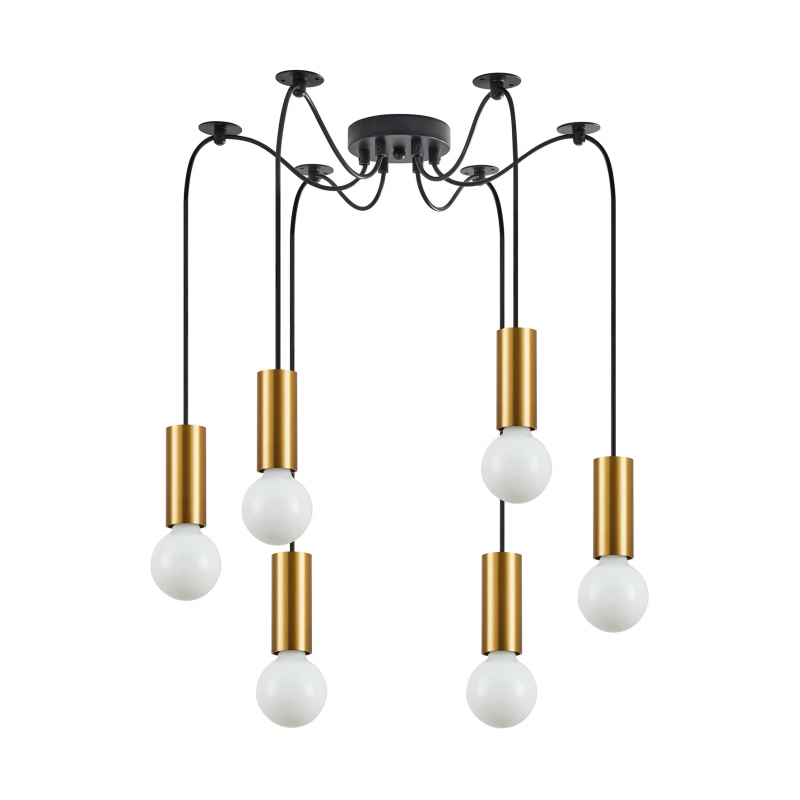 SE21-GM-4-BL6 ADEPT TUBE Gold Matt Pendant+ SE21-GM-4-BL6 ADEPT TUBE Gold Matt Pendant+
