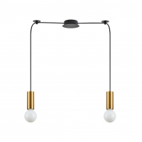 SE21-GM-4-BL2  ADEPT TUBE Gold Matt Pendant+