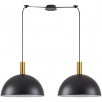 SE21-GM-4-BL2-MS40 ADEPT TUBE Gold Matt Pendant Black Metal Shade+ SE21-GM-4-BL2-MS40 ADEPT TUBE Gold Matt Pendant Black Metal Shade+