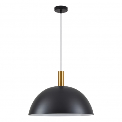 SE21-GM-4-MS50  ADEPT TUBE Gold Matt Pendant Black Metal Shade+