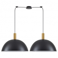 SE21-GM-4-BL2-MS50 ADEPT TUBE Gold Matt Pendant Black Metal Shade+