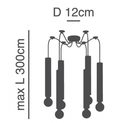 SE21-NM-5-NM6 ADEPT TUBE NICKEL MAT Nickel Matt Pendant+ SE21-NM-5-NM6 ADEPT TUBE NICKEL MAT Nickel Matt Pendant+
