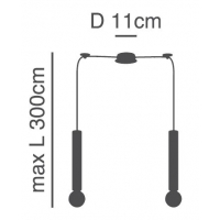 SE21-NM-5-NM2 ADEPT TUBE NICKEL MAT Nickel Matt Pendant+ SE21-NM-5-NM2 ADEPT TUBE NICKEL MAT Nickel Matt Pendant+