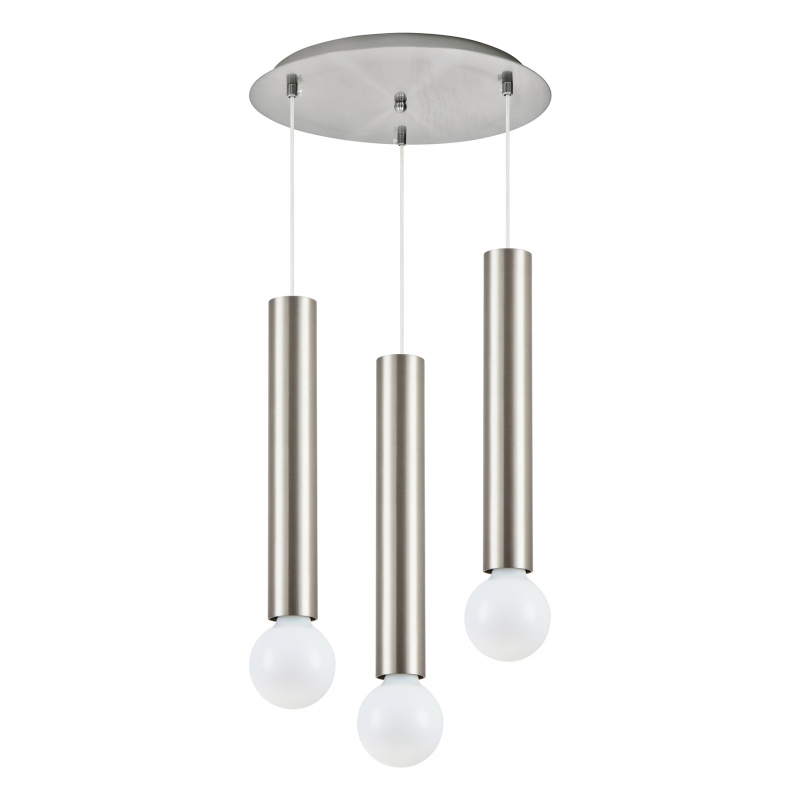 SE21-NM-5-3NM ADEPT TUBE NICKEL MAT Nickel Matt Pendant+ SE21-NM-5-3NM ADEPT TUBE NICKEL MAT Nickel Matt Pendant+