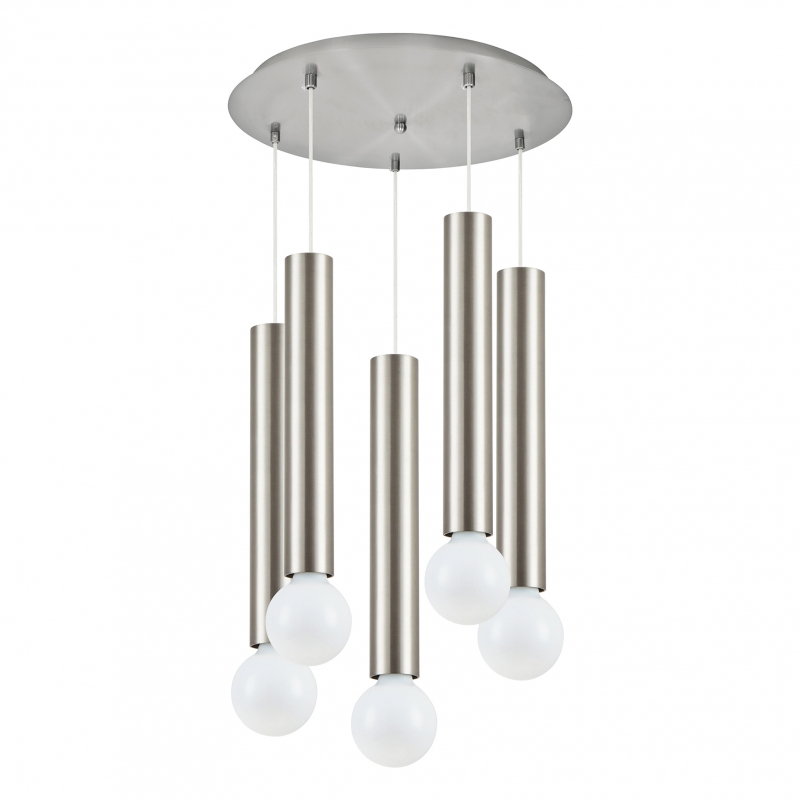 SE21-NM-5-5NM ADEPT TUBE NICKEL MAT Nickel Matt Pendant+ SE21-NM-5-5NM ADEPT TUBE NICKEL MAT Nickel Matt Pendant+