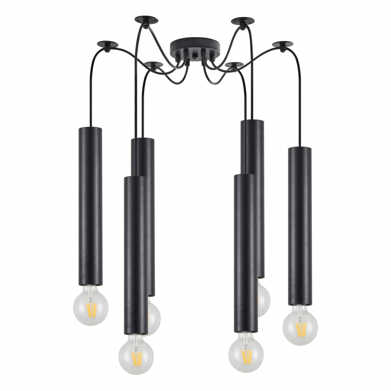 SE21-BL-5-BL6 ADEPT  TUBE BLACK Black Pendant+