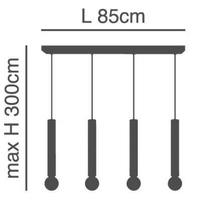 SE21-BL-5-4BL ADEPT TUBE BLACK Black Pendant+ SE21-BL-5-4BL ADEPT TUBE BLACK Black Pendant+