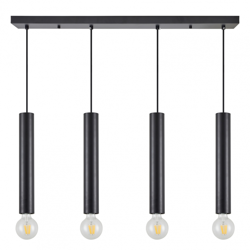 SE21-BL-5-4BL ADEPT TUBE BLACK Black Pendant+