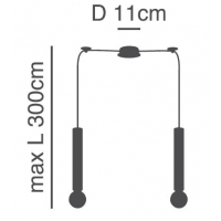 SE21-GM-5-BL2  ADEPT TUBE GOLD MATT Gold Matt Pendant+