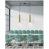 SE21-GM-5-BL2  ADEPT TUBE GOLD MATT Gold Matt Pendant+