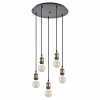 SE21-BR-10-5BL-SH3  MAGNUM BRONZE Brown Shade Pendant+