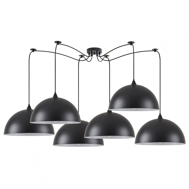 SE21-BL-B10-BL6-MS40 ADEPT PENDANT Black Metal Pendant+