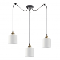 SE21-BR-10-BL3-SH1 MAGNUM BRONZE White Shade Pendant+ SE21-BR-10-BL3-SH1 MAGNUM BRONZE White Shade Pendant+