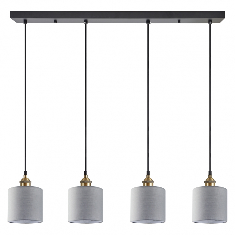 SE21-BR-10-4BL-SH2 MAGNUM BRONZE Grey Shade Pendant+ SE21-BR-10-4BL-SH2 MAGNUM BRONZE Grey Shade Pendant+