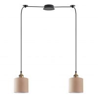 SE21-BR-10-BL2-SH3 MAGNUM BRONZE  Brown Shade Pendant+