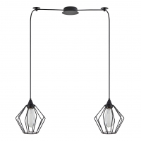 SE21-BL-B10-BL2-GR1 ADEPT PENDANT Black Metal Grid Pendant+