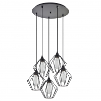 SE21-BL-B10-5BL-GR1 ADEPT PENDANT Black Metal Grid Pendant+ SE21-BL-B10-5BL-GR1 ADEPT PENDANT Black Metal Grid Pendant+