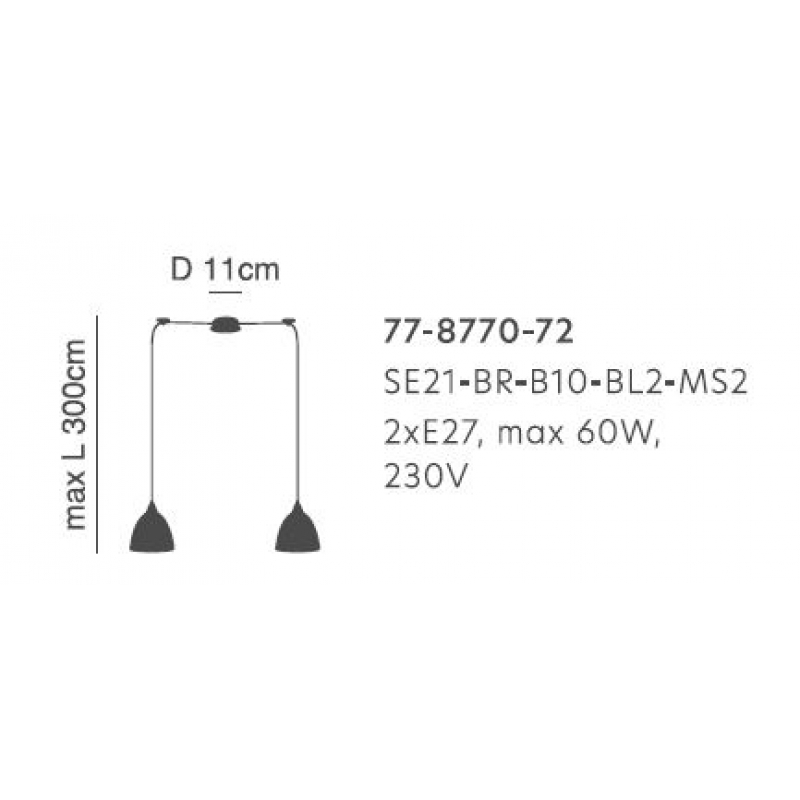 SE21-BR-10-BL2-MS2 MAGNUM BRONZE Black Metal Shade Pendant+ SE21-BR-10-BL2-MS2 MAGNUM BRONZE Black Metal Shade Pendant+