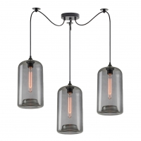 SE21-SM-19-30-BL3+ FEINT Smoked Glass Pendant+ SE21-SM-19-30-BL3+ FEINT Smoked Glass Pendant+