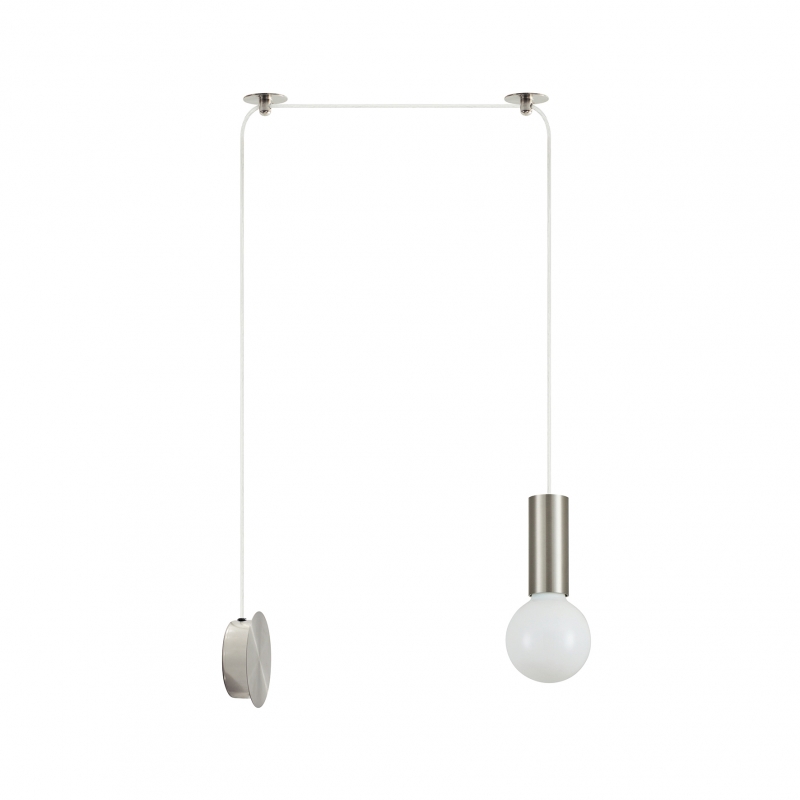 SE21-NM-4-NM1W-GL2 ADEPT TUBE Nickel Matt Wall Lamp Smoked Glass+
