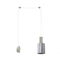 SE21-NM-4-NM1W-GL1 ADEPT TUBE Nickel Matt Wall Lamp Smoked Glass+ SE21-NM-4-NM1W-GL1 ADEPT TUBE Nickel Matt Wall Lamp Smoked Glass+