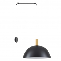 SE21-GM-4-NM1W-MS50 ADEPT TUBE Gold Matt Wall Lamp Black Metal Shade+ SE21-GM-4-NM1W-MS50 ADEPT TUBE Gold Matt Wall Lamp Black Metal Shade+