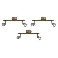 SE 140-BR2 (x3) Saba Packet Bronze adjustable spotlight+