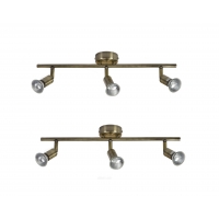 SE 140-BR3 (x2) Saba Packet Bronze adjustable spotlight+