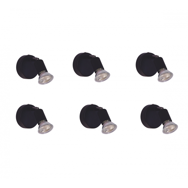 SE 140-B1 (x6) Saba Packet Black adjustable spotlight+ SE 140-B1 (x6) Saba Packet Black adjustable spotlight+