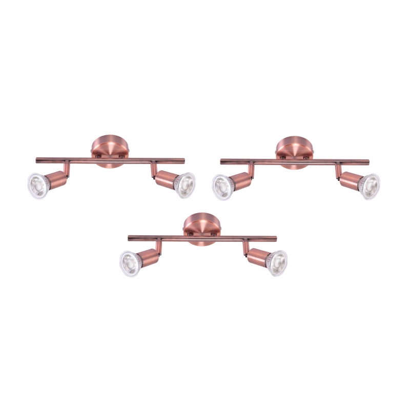 SE 140-C2 (x3) Saba Packet Copper adjustable spotlight+ SE 140-C2 (x3) Saba Packet Copper adjustable spotlight+