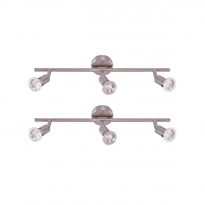 SE 140-C3 (x2)  Saba Packet Nickel mat adjustable spotlight+