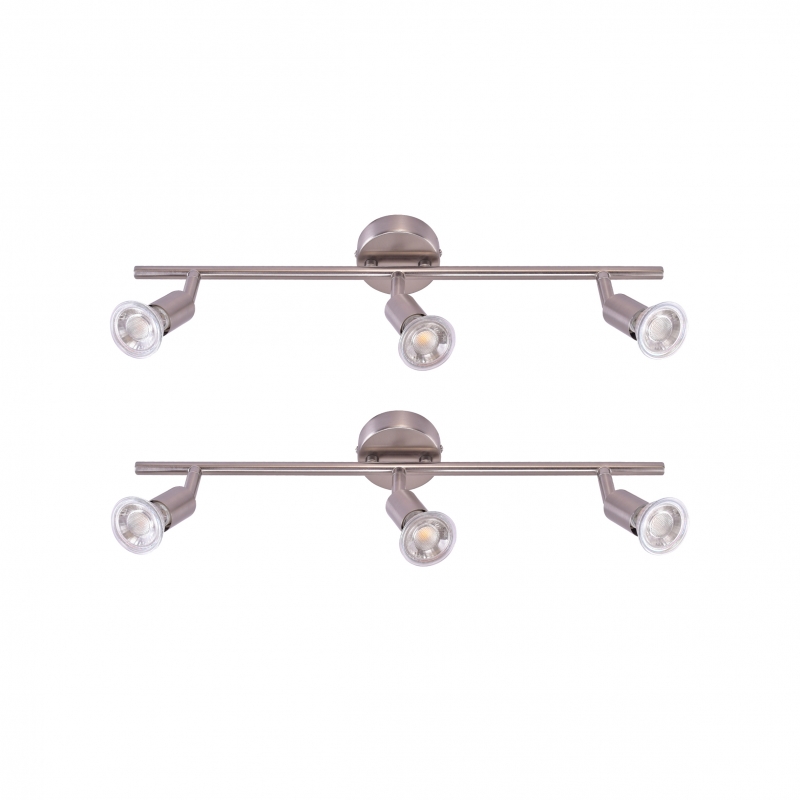 SE 140-C3 (x2)  Saba Packet Nickel mat adjustable spotlight+